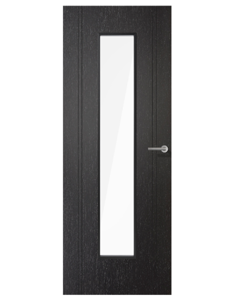 Monaco Black Laminate Clear Glazed