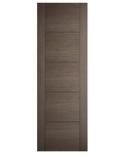 Vancouver 5P Fully Finished Chocolate Grey FD30 Fire Door🔥