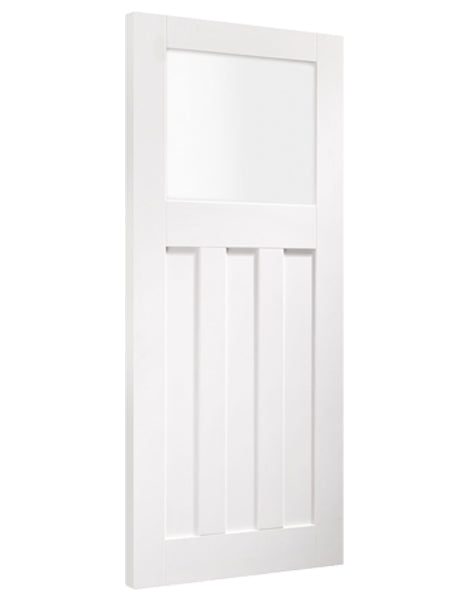 DX Internal White Primed Door with Obscure Glass