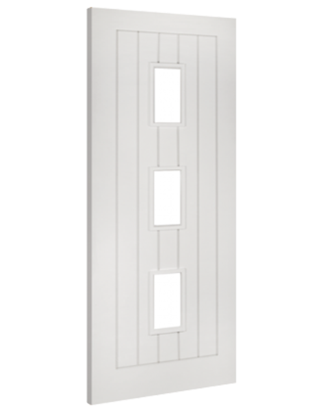 Ely White Primed Glazed (3L) FD30 Fire Doorš„
