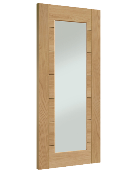 Palermo Essential Fully Finished Oak 1 Light with Clear Glass