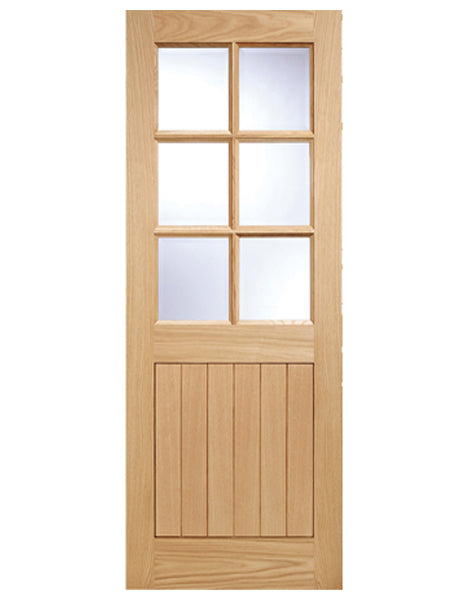 Cottage Unfinished Oak Glazed 6L EXTERNAL