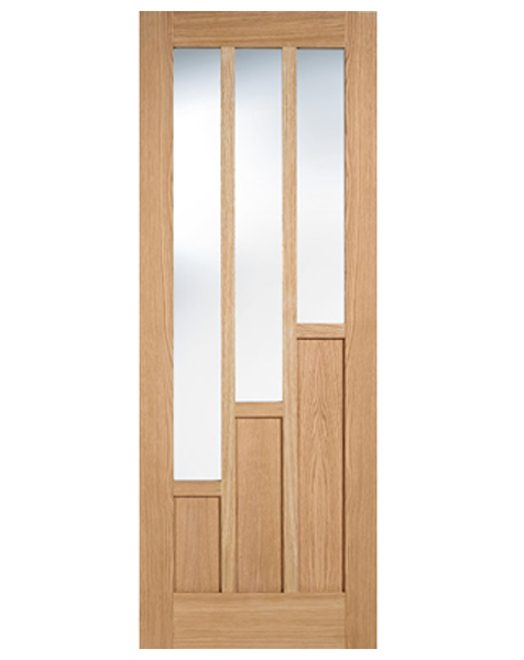 Coventry Fully Finished Oak Clear Glazed 3L