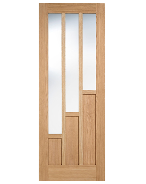 Coventry Unfinished Oak Clear Glazed 3L