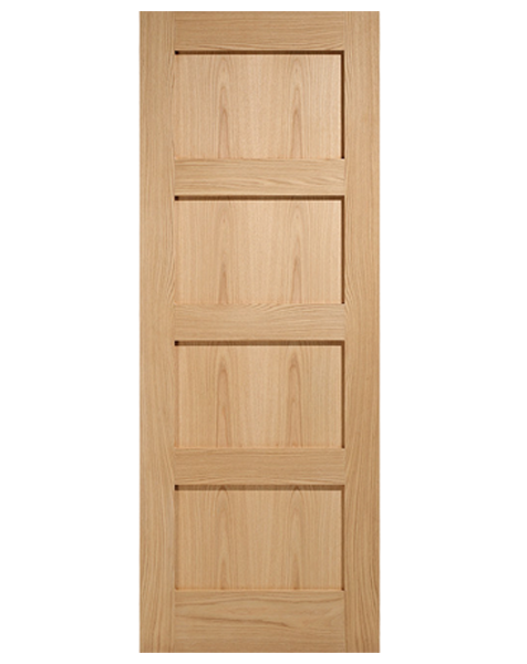 Shaker Fully Finished Oak 4 Panel FD30 Fire Doorš„