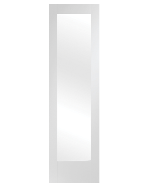 Pattern 10 Internal White Primed Door with Obscure Glass