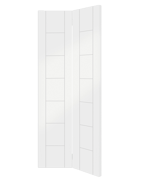 Palermo White Primed Bi-Fold Door