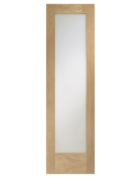 Pattern 10 Unfinished Oak Door with Obscure Glass