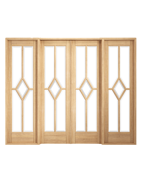 Reims W8 Room Divider Fully Finished Oak