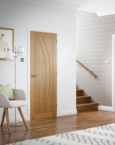 Salerno Pre-Finished Internal Oak FD30 Fire Door🔥