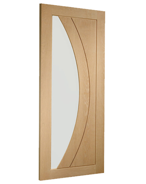 Salerno Internal Oak Pre-Finished Door with Clear Glass🔥