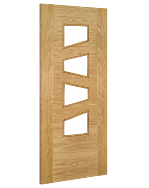 Seville Fully Finished Oak Glazed 4L Slanted