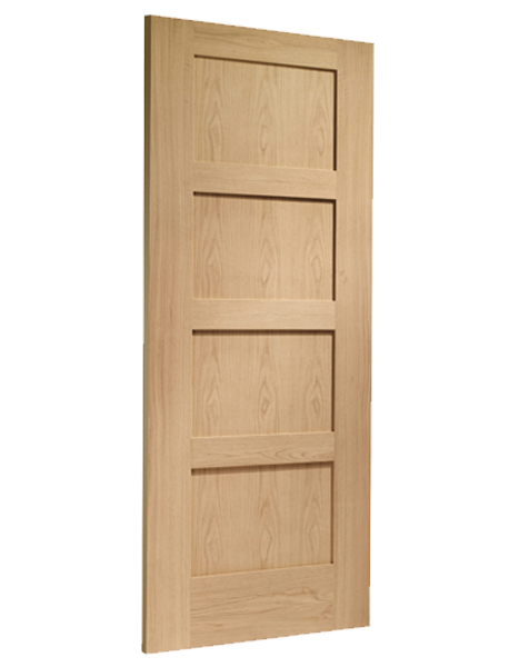 Shaker 4 Panel Unfinished Oak