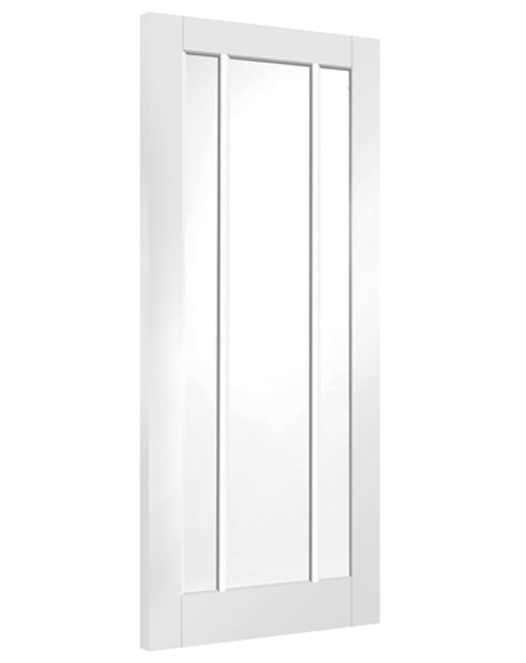 Worcester Internal White Primed Door with Clear Glass