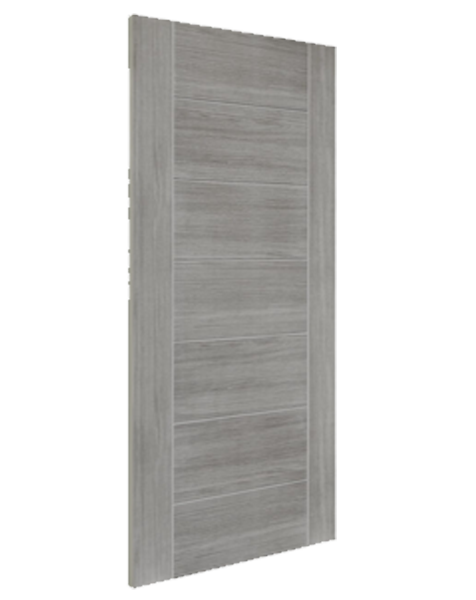 Palermo White Grey Laminate Door