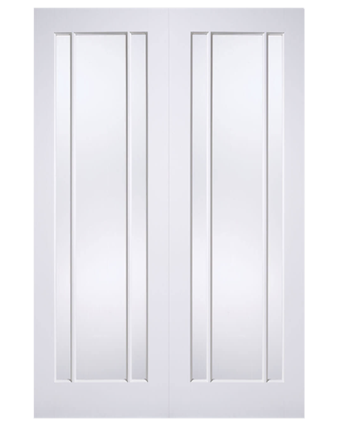 Lincoln White Primed Glazed 3L Rebated Pair