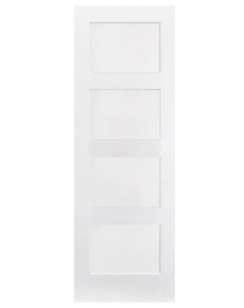 Shaker White Primed 4 Panel