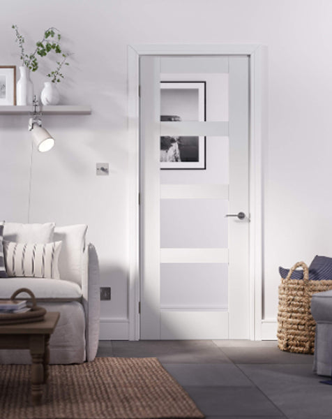 Shaker White Primed Clear Glazed 4L