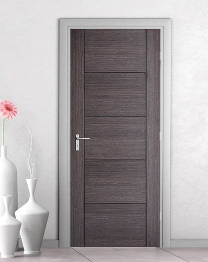 Vancouver 5P Fully Finished Ash Grey FD30 Fire Door🔥