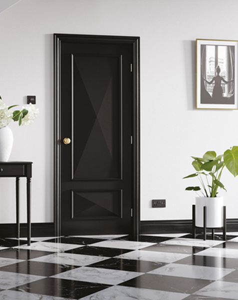 Knightsbridge Primed Plus Black 2 Panel