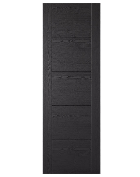 Vancouver 5P Fully Finished Laminated Black Ash FD30 Fire Door🔥