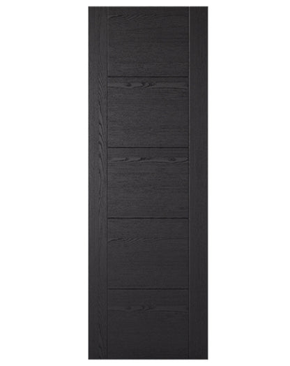 Vancouver 5P Fully Finished Laminated Black Ash FD30 Fire Door🔥