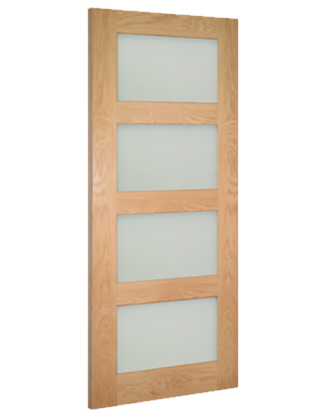 Coventry Fully Finished Oak Frosted Glazed