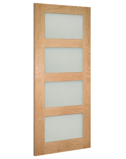 Coventry Fully Finished Oak Frosted Glazed