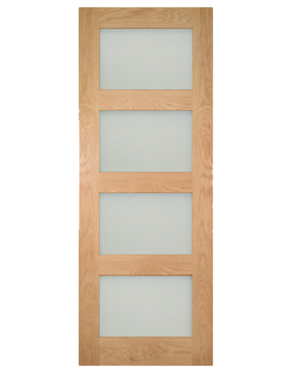 Coventry Fully Finished Oak Frosted Glazed