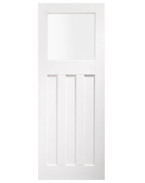 DX Internal White Primed Door with Obscure Glass