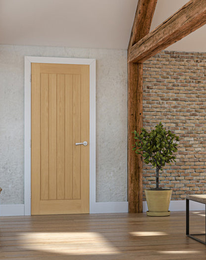 Ely Fully Finished Oak FD30 Fire Door 🔥