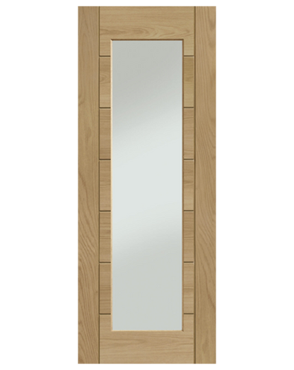 Palermo Essential Fully Finished Oak 1 Light with Clear Glass
