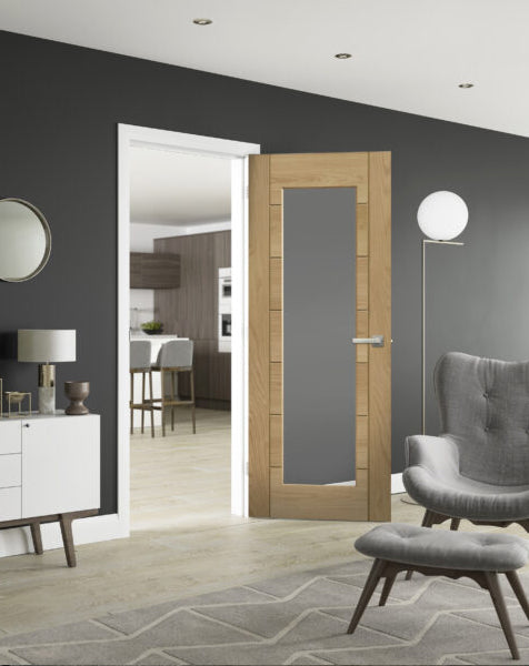 Palermo Essential Unfinished Oak 1 Light with Clear Glass