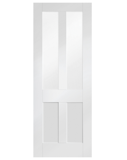 Malton Shaker Internal White Primed Door with Clear Glass