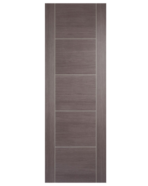 Vancouver 5P Fully Finished Laminated Medium Grey FD30 Fire Door🔥