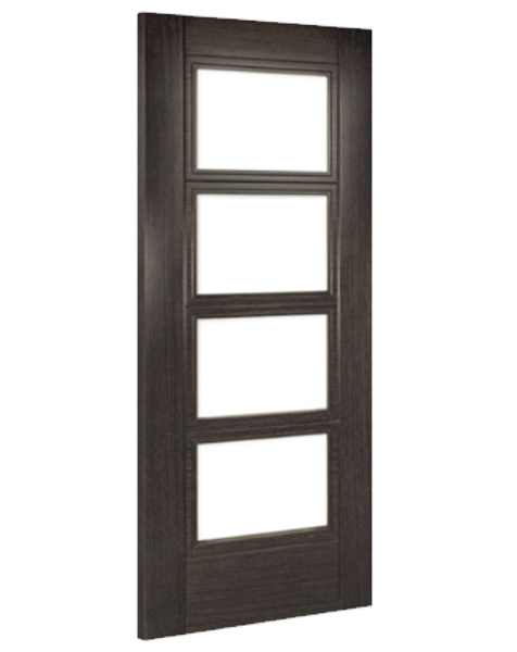 Montreal  Fully Finished Dark Grey Ash Glazed FD30 Fire Door 🔥