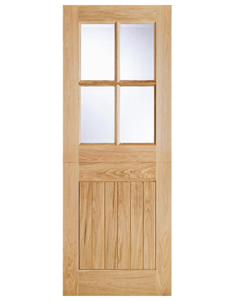 Cottage Unfinished Oak Stable Glazed 4L EXTERNAL