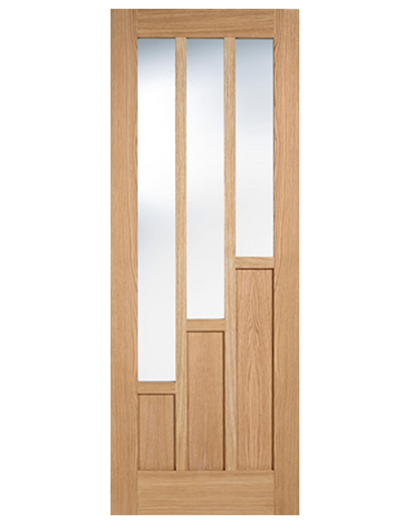 Coventry Fully Finished Oak Clear Glazed 3L