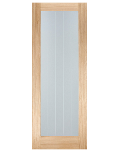 Oak Mexicano Pattern 10 Glazed Fire Door