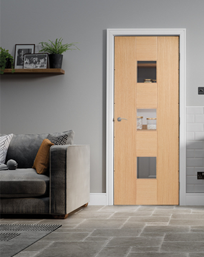 Catalonia Fully Finished Oak Clear Glazed 3L