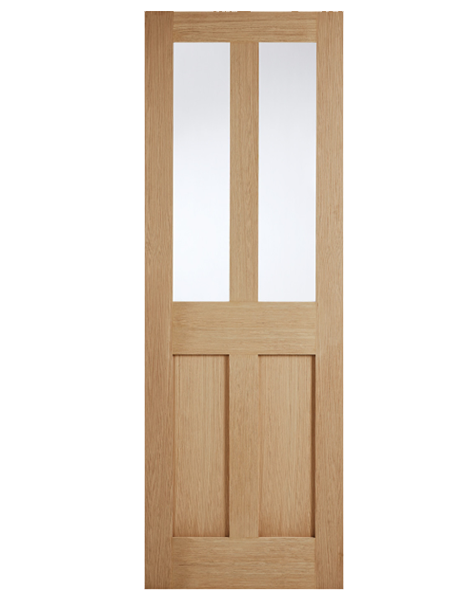 London Unfinished Oak Clear Glazed 2L