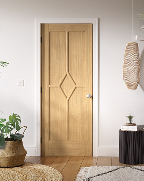 Reims Fully Finished Oak FD30 Fire Door🔥