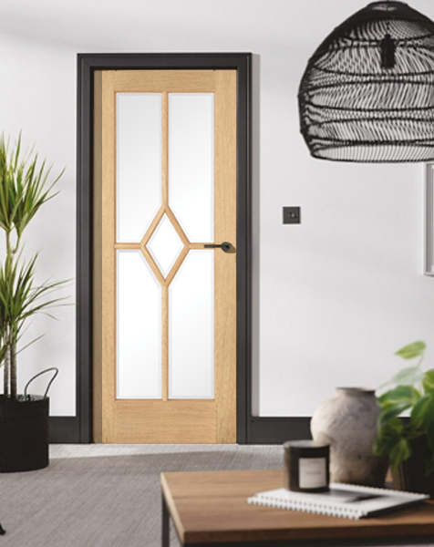 Reims Fully Finished Oak Clear Glazed 5L