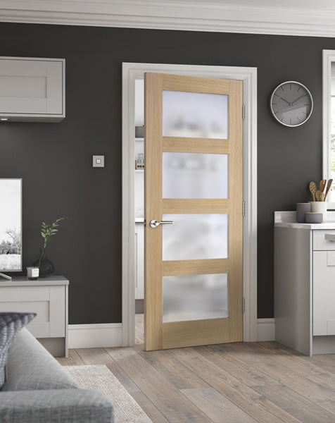 Shaker Unfinished Oak Frosted Glazed 4L