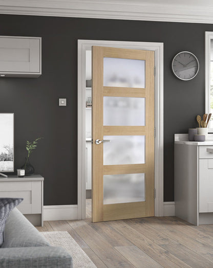Shaker Unfinished Oak Frosted Glazed 4L