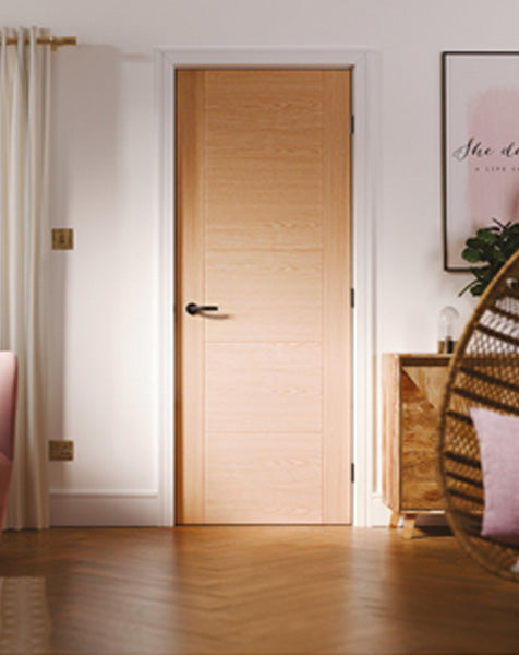 Vancouver Fully Finished Oak 5P FD30 Fire Door🔥