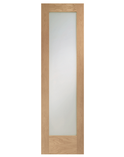 Pattern 10 Fully Finished Internal Oak Door with Obscure Glass