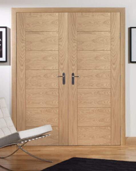 Palermo Unfinished Oak Rebated Door Pair