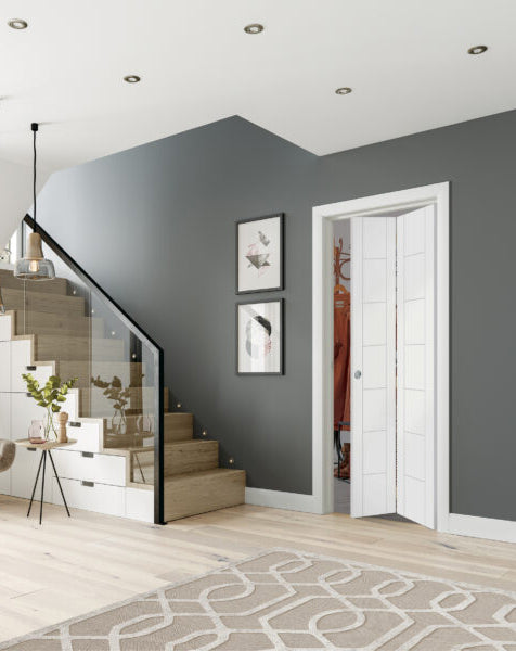 Palermo White Primed Bi-Fold Door