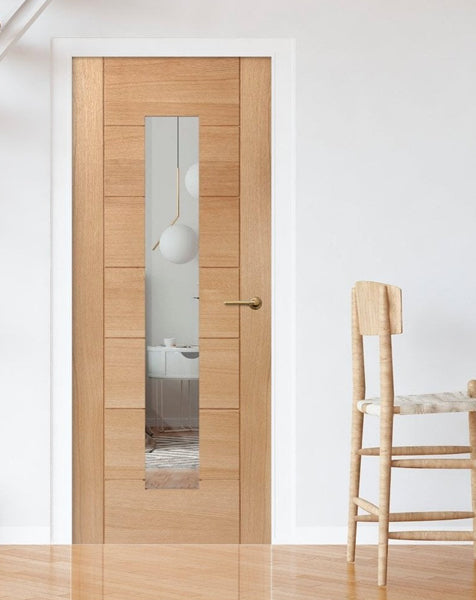Palermo Original Fully Finished 1 Light Oak with Clear Glass